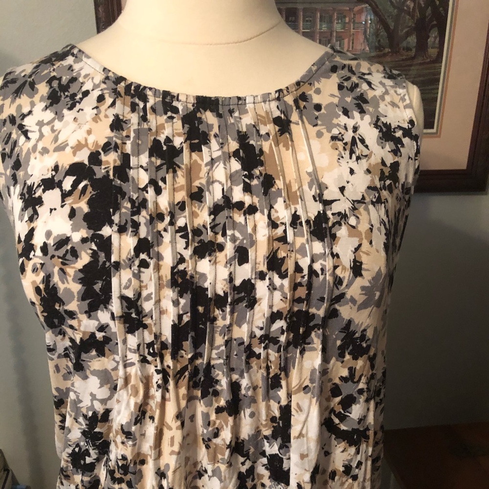 Tucked front blouse